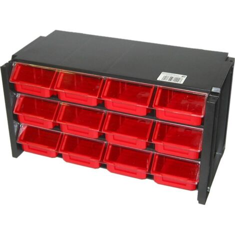 TAYG CAJA GAVETAS 306 12 GAVETAS ROJO 360170190