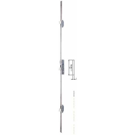 ISEO CERRADURA 785111 25 85 3 PUNTOS FRENTE I 24 INOX PICAPORTE/PALANCA