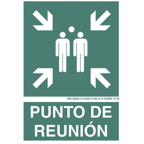 CARTEL PVC CLASE A 420 297 PUNTO DE REUNION