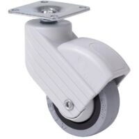 rueda giratora placa gris 10hp50cp-pgi poliamix-goma gris eje liso