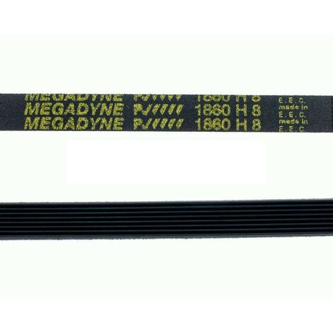 Courroie 1860H8 (90446634) Sèche-linge INDESIT, ARISTON HOTPOINT, CANDY, NOGAMATIC, ROSIERES (1/2)