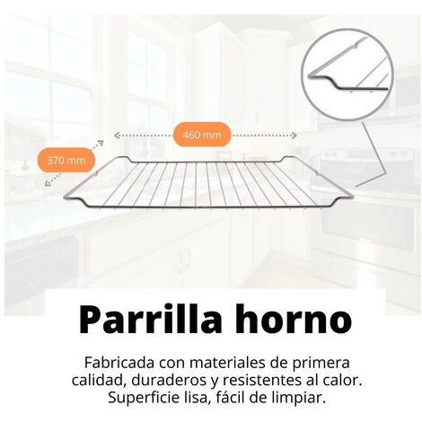 Anakel Home Recambio Rejilla de Horno 83115003 Compatible con Hornos Teka | 37x46cm Bandeja de Horno para modelos Teka, Prima y Thor, Acero Inoxidable