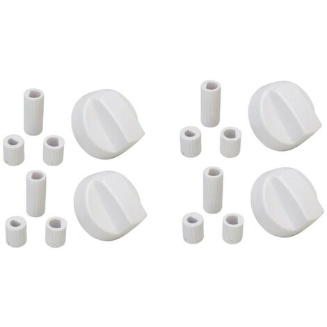 Ensemble de cuisine standard blanc, 4 unités Bouton Plaque de Cuisson (1/3)
