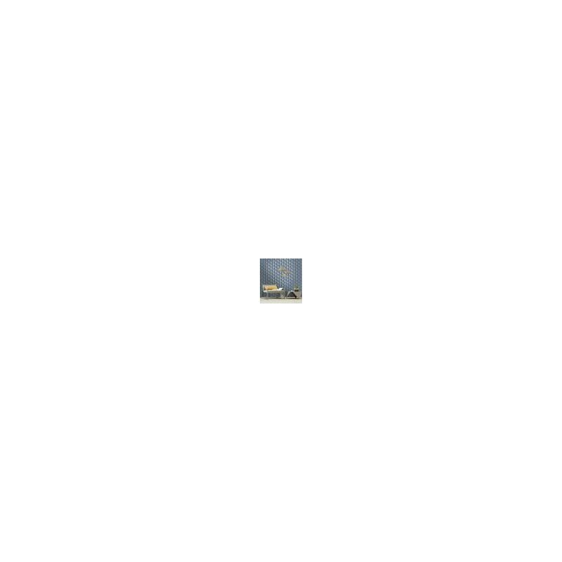 Holden Geometric 3d Effect Trident Metallic Navy Blue Grey Feature Wallpaper