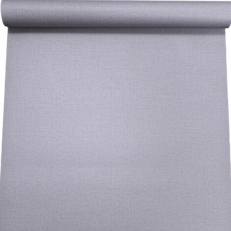 Plain Dark Grey Wallpaper Linen Fabric Effect Smooth Flat Finish Paste The Paper (1/4)
