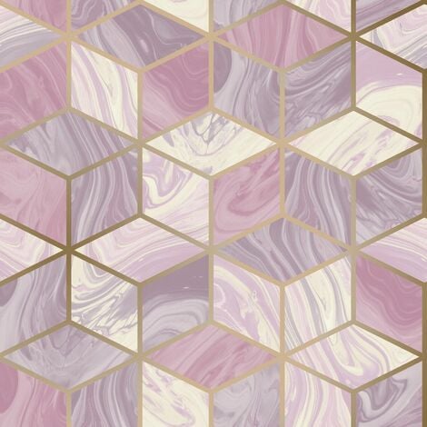 Three dimensional cube designer wallpaper | wall covering | Livettes