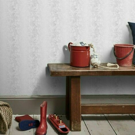 Arthouse Salvador Silver Distressed Stripe Metallic Shimmer Wallpaper 690601