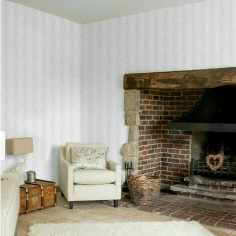 Arthouse Salvador Silver Distressed Stripe Metallic Shimmer Wallpaper 690601