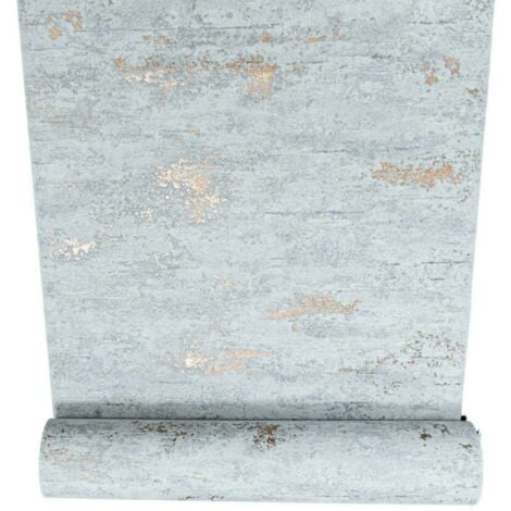 Stone Concrete Industrial Wallpaper Paste The Wall Dark Grey Metallic Copper