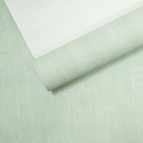 Eco Plain Mottled Light Sage Green Paste the Wall Free Match Wallpaper