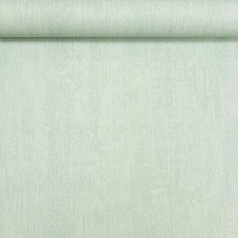 Eco Plain Mottled Light Sage Green Paste the Wall Free Match Wallpaper