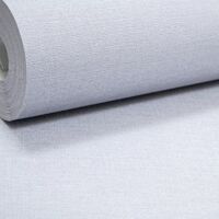 Plain Light Blue Wallpaper Linen Effect Paste The Wall Quality Textured Vinyl