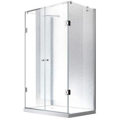 Glaszentrum Hagen - 120x90x195cm Cabine de douche Ares - sans bac de douche