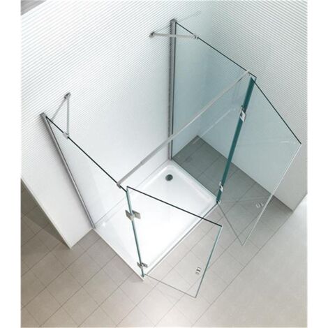Glaszentrum Hagen - 120x90x195cm Cabine de douche Ares - sans bac de douche