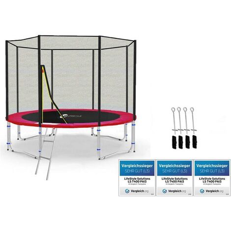 LS-T305-PA10 (RAD) LifeStyle ProAktiv Trampolino da giardino 305