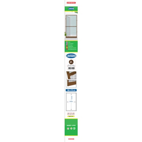 Porte Moustiquaire 100x215 cm Brun
