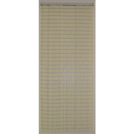 Rideau portière Tube 90x210 cm Blanc (1/5)