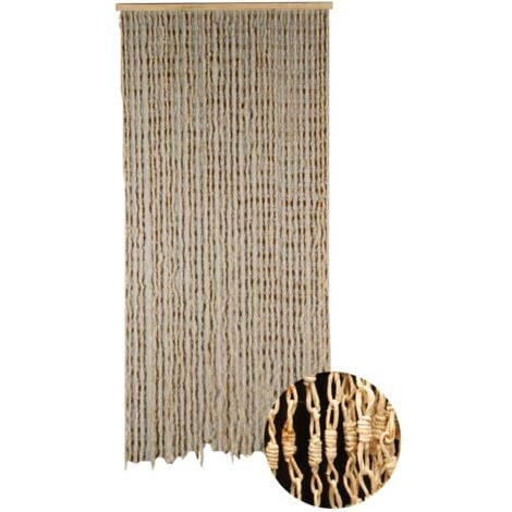 Rideau portière Maïs Nuage blanc 90 x200  cm beige