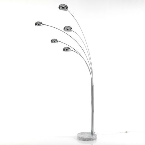 Lampada da terra in metallo cromato cm. Ø.13 (1/4)