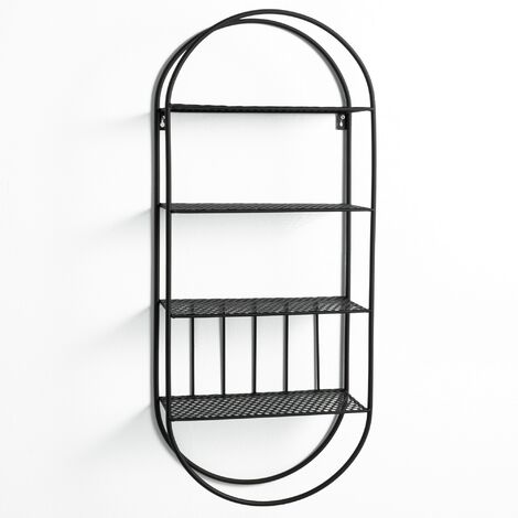 Porta legna - Metallo - 40 x 25 x 100cm - nero - Hetta Porta legna - Metallo - 40 x 25 x 100cm - nero - Hetta
