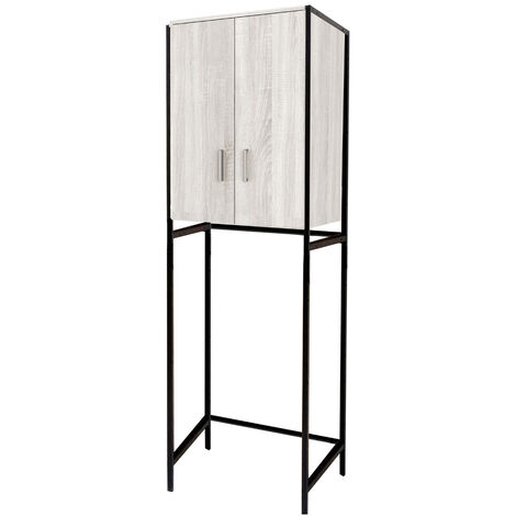 Mobile Bagno Salvaspazio Bianco Scaffale Per Bagno Sopra Lavatrice - 3 Ripiani Bianco, Salvaspazio 152x68x25 Cm, Ideale Per WC Scaffale Salvaspazio Bagno 3 Ripiani Bianco - Foto 11