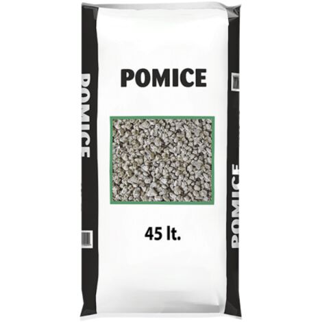 Pomice biologico per il drenaggio e l'alleggerimento del terreno naturale da usare in agricoltura 7-12 mm sacco da 45 litri