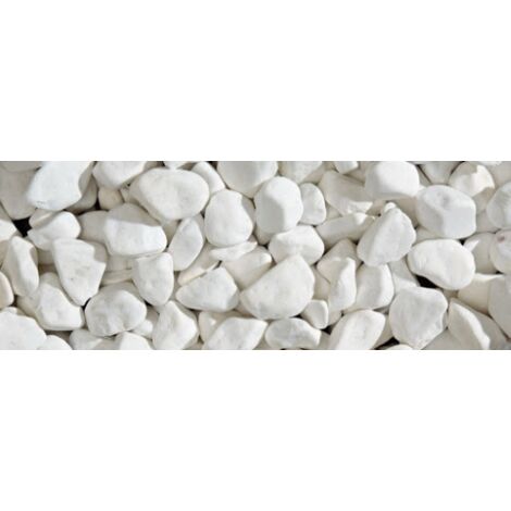 Sassi ciottoli colorati Bianco Thassos 8-16 mm decorazione giardino pietre colorate 25 kg 25 Kg - Select 1: 25 Kg