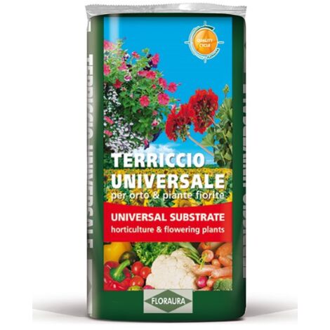 Terriccio universale di alta qualita' Floraura Professional in sacco da 50 litri