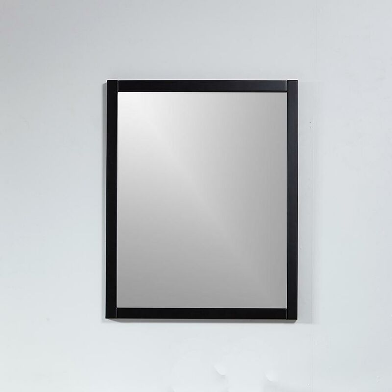 Espejo de pared para dormitorio, espejo montado en el techo, espejo de baño  con marco de metal negro para sobre el fregadero, espejo decorativo