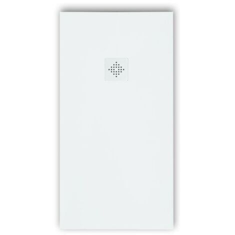 Plato de ducha pizarra PURE blanco  100x190 cm rejilla color