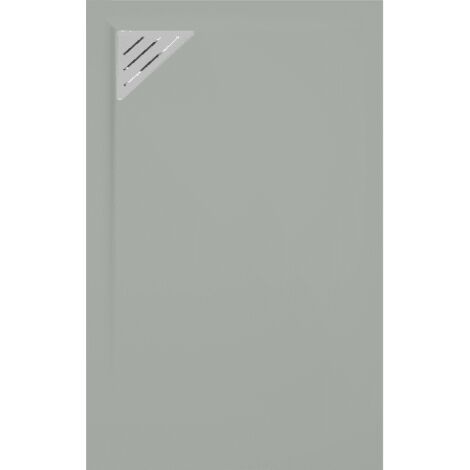 Plato de ducha resina TRINITY GRIS 90x190 cm Rejilla Izquierda (1/5)