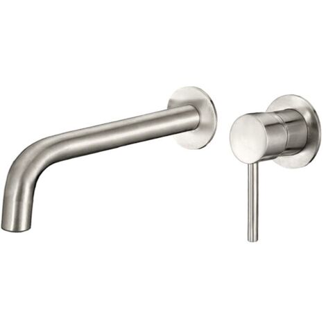 Grifo lavabo empotrado DEVA acero cepillado