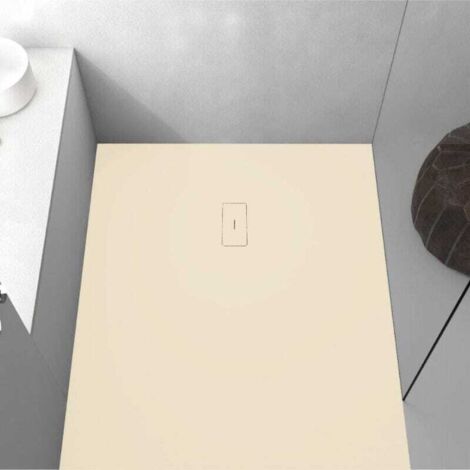 Plato de ducha resina FUSION crema 70x80 cm (1/5)