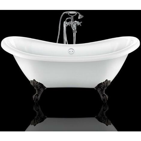 Bañera con patas DARLINGTON 175 cm patas ÁGUILA NEGRAS