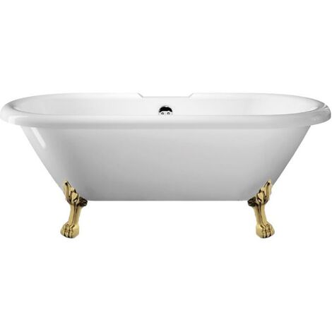 Bañera con patas CHELSEA  154 cm patas LEÓN DORADAS