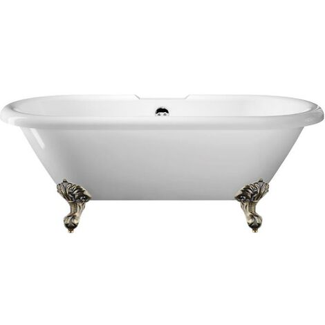 Bañera con patas CHELSEA  154 cm patas ÁGUILA BRONCE ENVEJECIDO