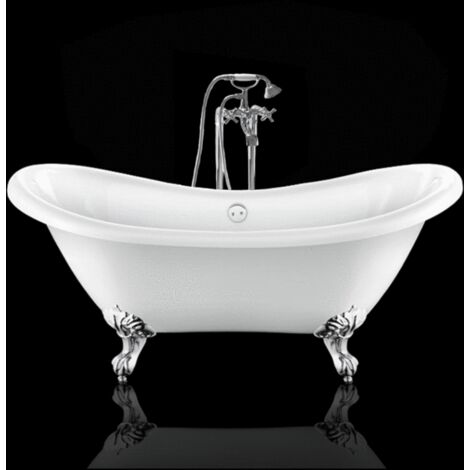 Bañera con patas DARLINGTON  175 cm patas ÁGUILA CROMADAS
