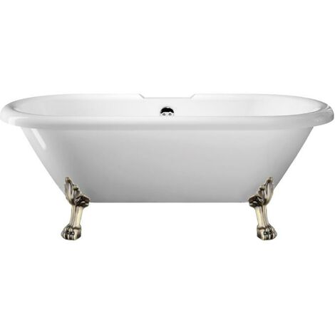 Bañera con patas CHELSEA  154 cm patas LEÓN BRONCE ENVEJECIDO