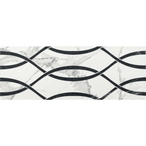 Azulejo DECOR TREBIA 33X90 CM estilo Mármol .