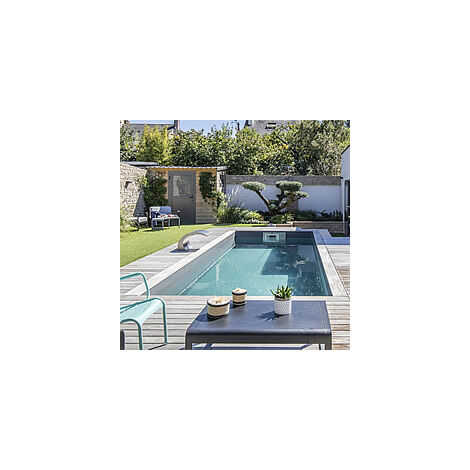 Piscina interrata kit pannelli acciaio rettangolare 6x3 h120 Futura