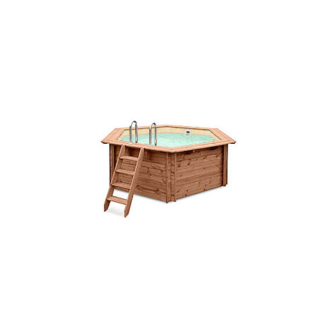 Piscina in legno fuori terra JARDIN 354 Liner sabbia