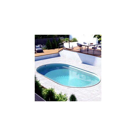 Piscina interrata ovale acciaio SKYSAND 1100-h.150cm-EASY