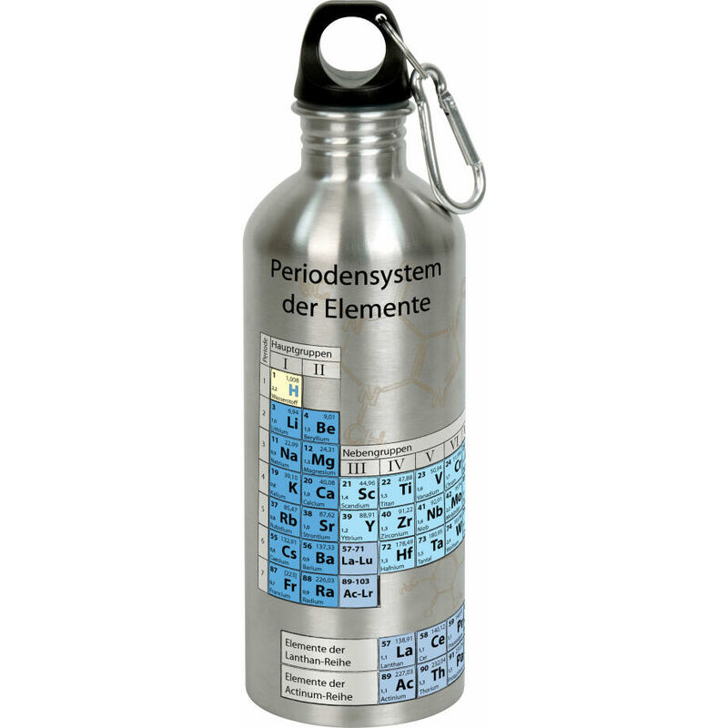 Könitz Trinkflasche Cool Bottle - Chemie, Flasche, Edelstahl, Silberfarben,  600 ml, 11 9 244 1064