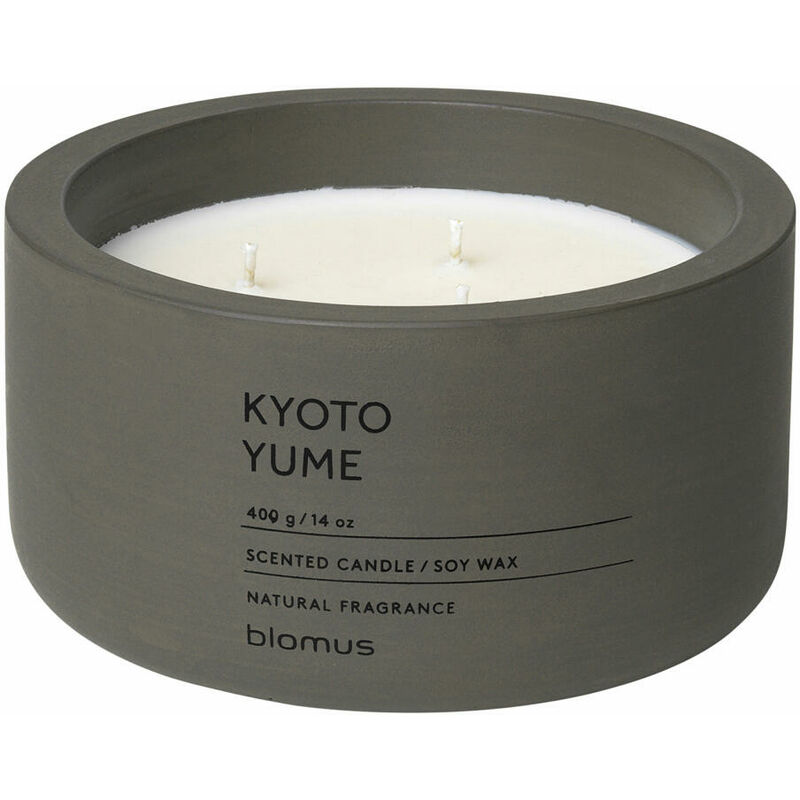 Blomus FRAGA Duftkerze Kyoto Beton, 7 cm, Duft tarmac, 65962 Kerze, Candle, Yume