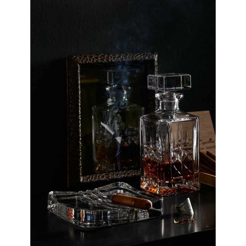 Nachtmann Cigar Zigarrenascher Cuba, Ascher, Aschenbecher,  Windaschenbecher, Glas, Kristallglas, 16.8 cm, 0099372-0