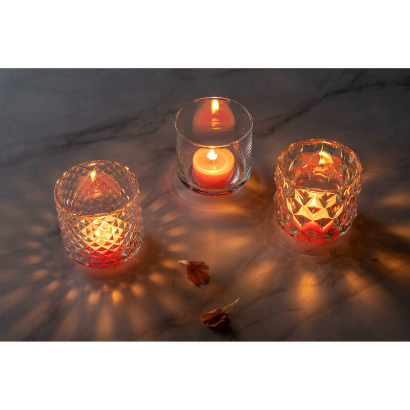 Leonardo Tischlicht Milano, Teelichthalter, Kerzenhalter, Windlicht  Teelicht, Glas, H 10 cm, 038942