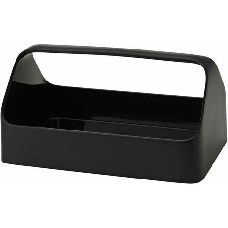 Rig-Tig HANDY-BOX Aufbewahrungsbox Black, Organizer, Kunststoff, Gummi,  Schwarz, 18 x 28 cm, Z00125