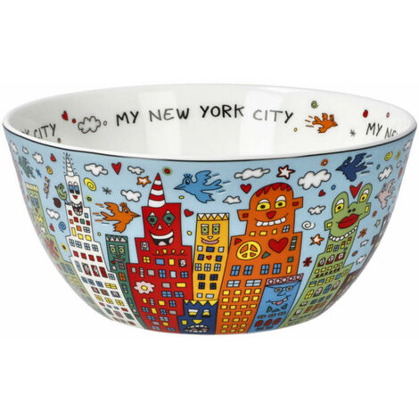 Goebel Schale James Rizzi - My New York City Day, Pop Art, Fine Bone China,  Bunt, 15 cm, 26103131