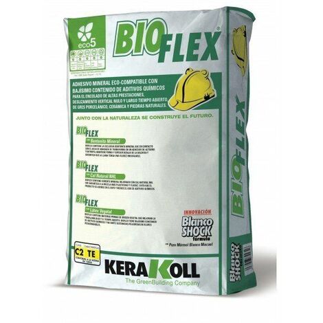 Saco cola Kerakoll Bioflex blanco 25 kilos