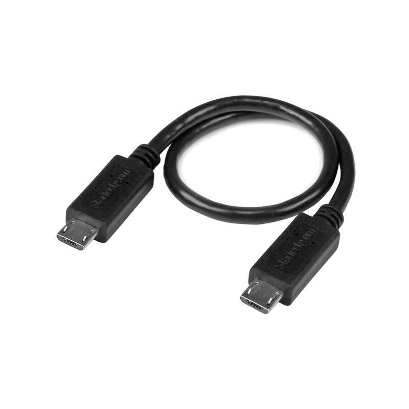 StarTech ST UUUSBOTG8IN - USB 2.0 Kabel USB Micro-B auf USB Micro-B, OTG,  0,2